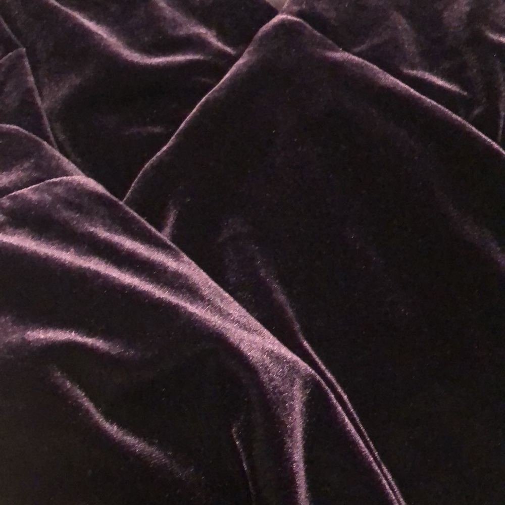 NWT Lauren Ralph Lauren Velvet Gown Puple - Picture 5 of 9